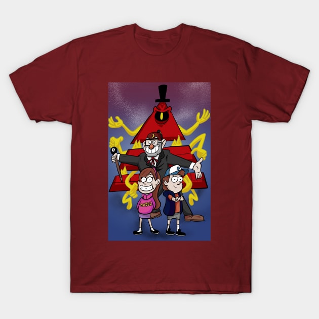 Gravity Falls T-Shirt by Black Snow Comics